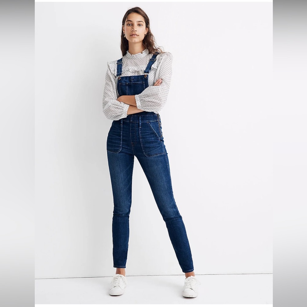 Madewell Skinny Leg Denim Overalls (NWOT)